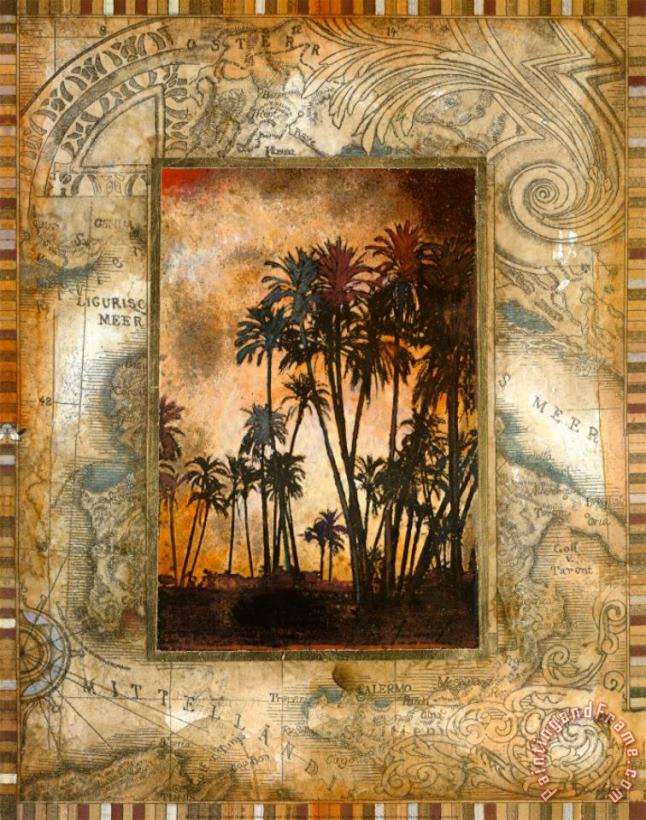 John Douglas Tahitian Sunset II Art Print