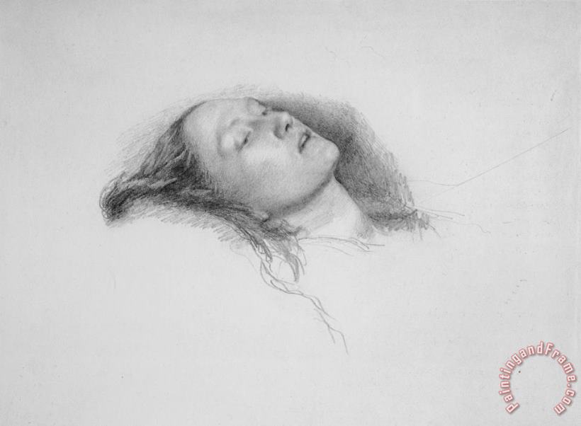 John Everett Millais Elizabeth Siddal Study for Ophelia Art Painting
