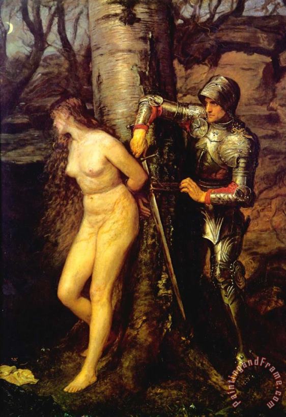 The Knight Errant painting - John Everett Millais The Knight Errant Art Print
