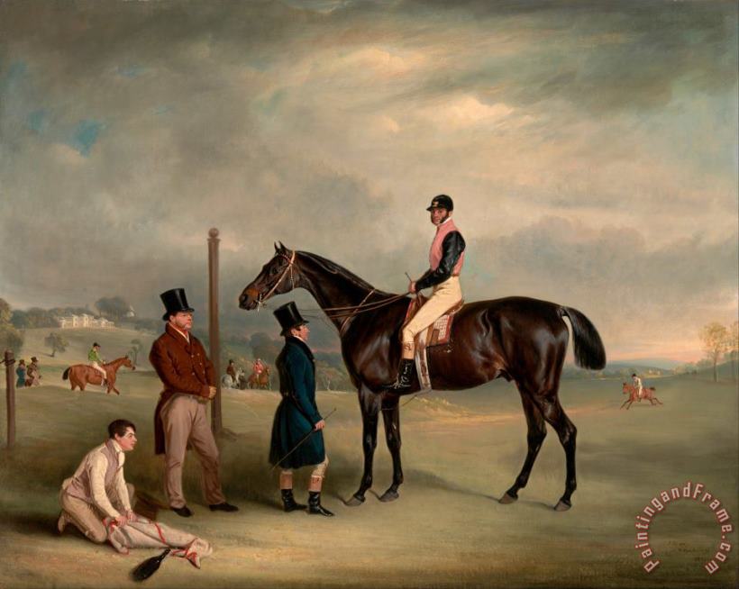 Euxton, with John White Up, at Heaton Park painting - John Ferneley Euxton, with John White Up, at Heaton Park Art Print