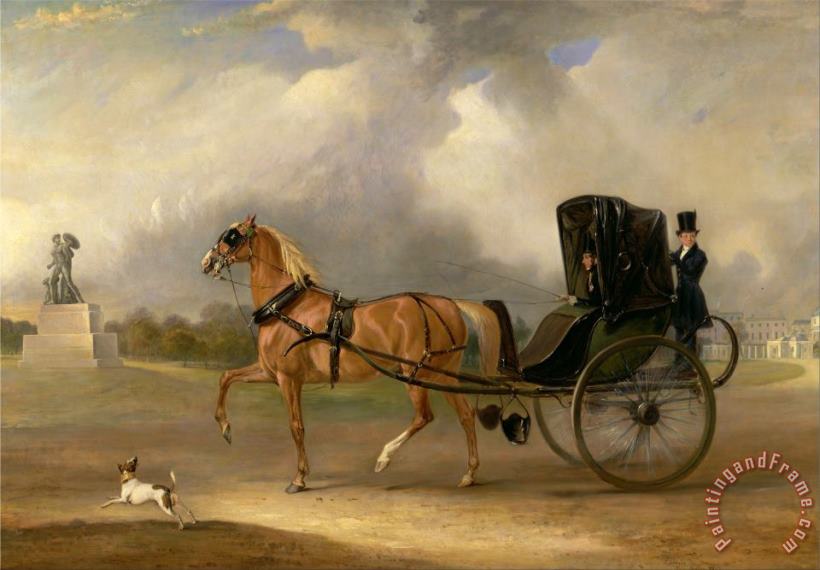 John Ferneley William Massey Stanley Driving His Cabriolet in Hyde Park Art Painting