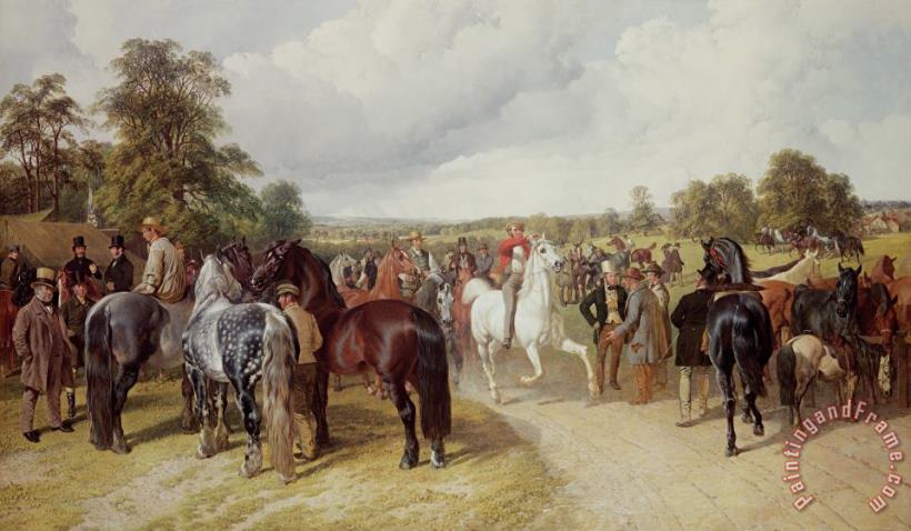 John Frederick Herring Snr English Horse Fair On Southborough Common Art Print
