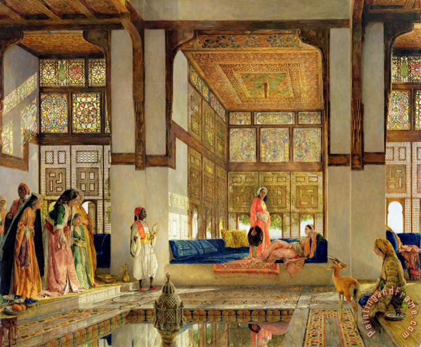 John Frederick Lewis The Reception Art Painting
