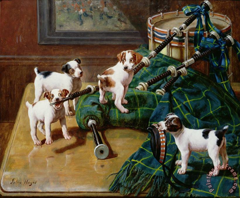 John Hayes He Who Pays the Piper Calls the Tune Art Painting