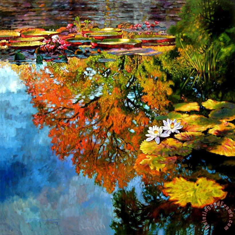 John Lautermilch Early Morning Fall Colors Art Painting