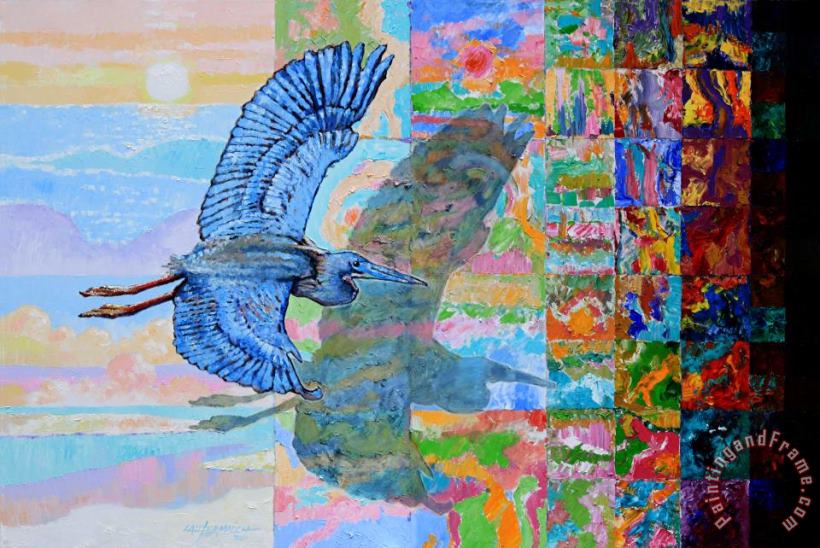 Flight Into Unconsiousness painting - John Lautermilch Flight Into Unconsiousness Art Print