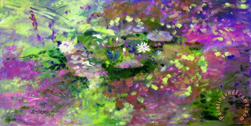 In Memory of Monet painting - John Lautermilch In Memory of Monet Art Print