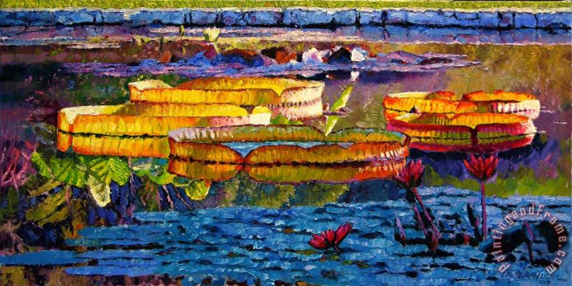 John Lautermilch Sun Color and Paint Art Painting
