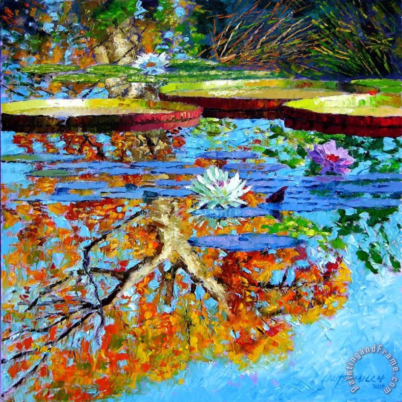 The Reflections of Fall painting - John Lautermilch The Reflections of Fall Art Print