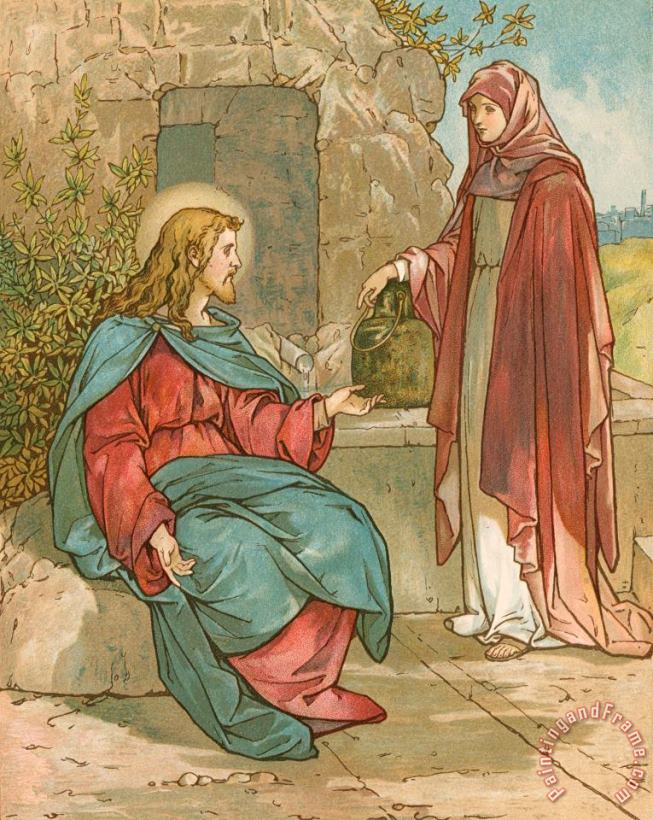John Lawson Christ and The Woman of Samaria Art Painting