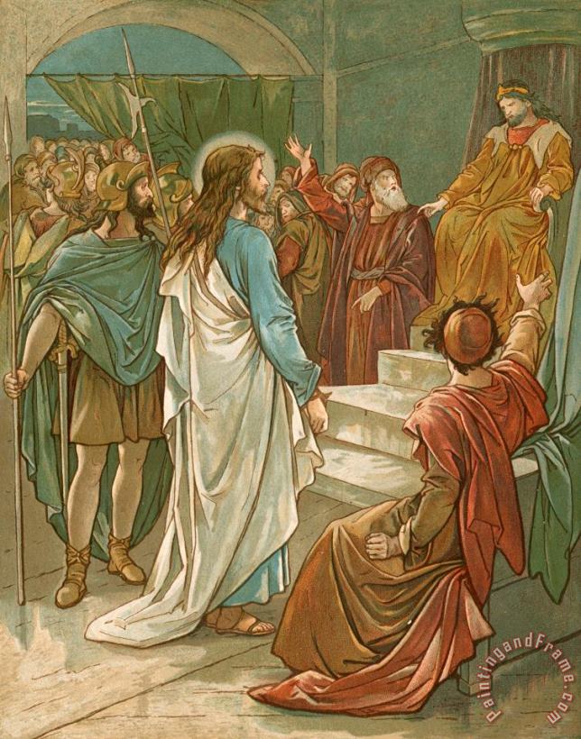 John Lawson Jesus in front of Pilate Art Print