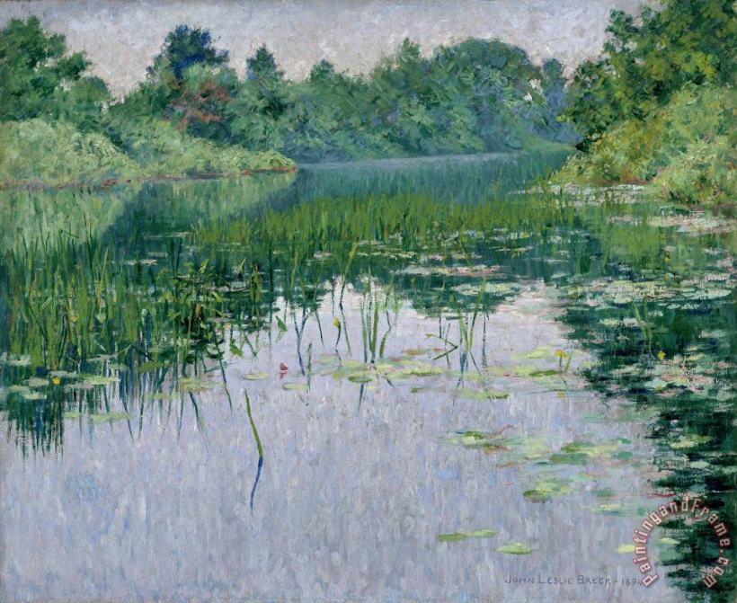 John Leslie Breck Grey Day on The Charles Art Print