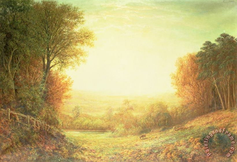 When the Sun in Splendor Fades painting - John MacWhirter When the Sun in Splendor Fades Art Print