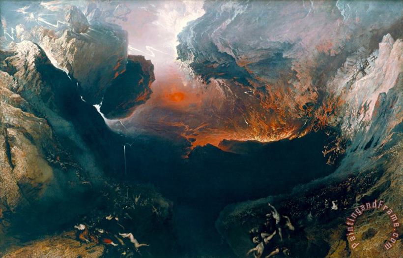 John Martin The Great Day of His Wrath Art Painting