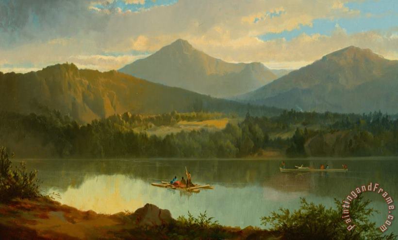 John Mix Stanley Western Landscape Art Print