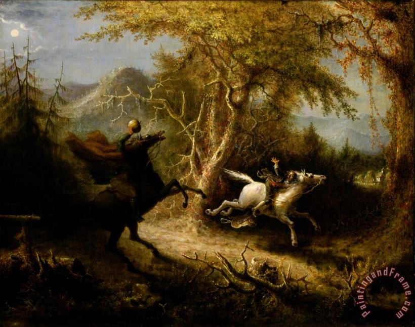 John Quidor The Headless Horseman Pursuing Ichabod Crane Art Print