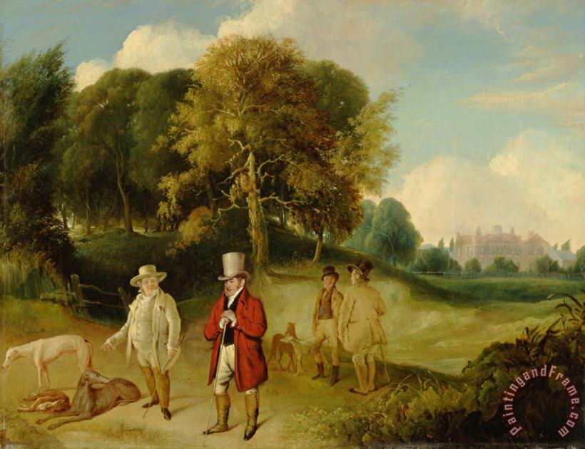 J.m.w. Turner And Walter Fawkes at Farnley Hall painting - John R. Wildman J.m.w. Turner And Walter Fawkes at Farnley Hall Art Print