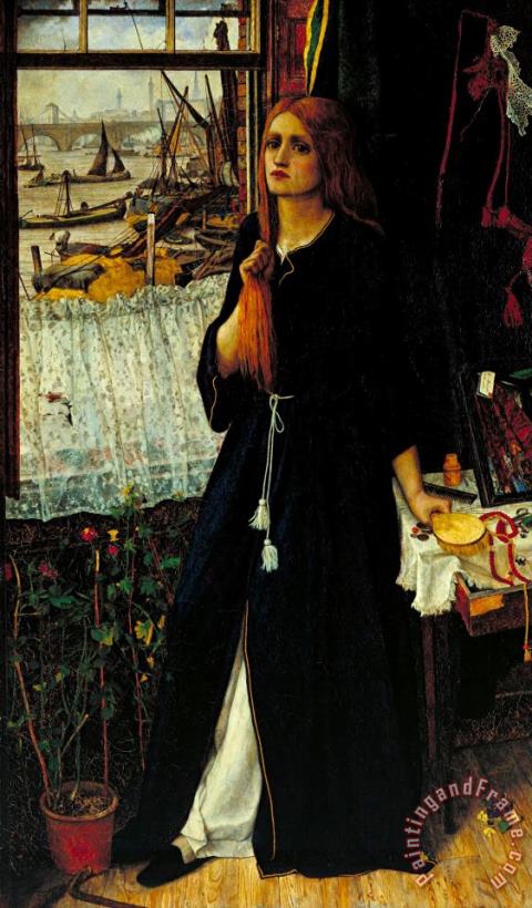 John Roddam Spencer Stanhope Thoughts of The Past Art Print