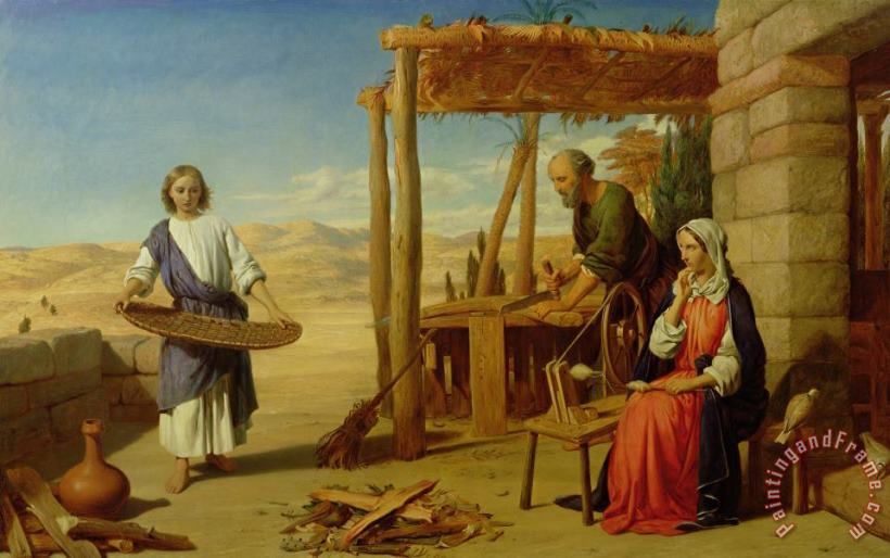 Our Saviour Subject to his Parents at Nazareth painting - John Rogers Herbert Our Saviour Subject to his Parents at Nazareth Art Print