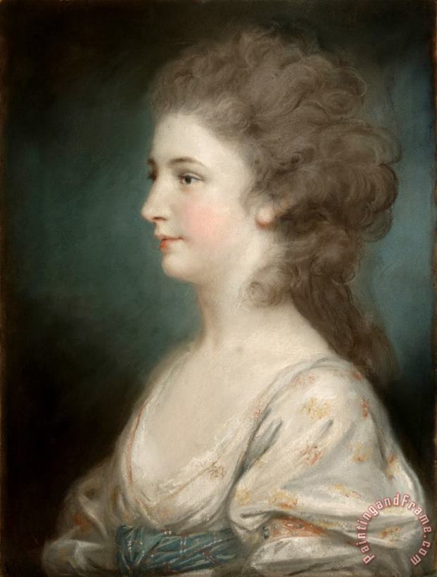 John Russell Portrait of a Lady Art Print