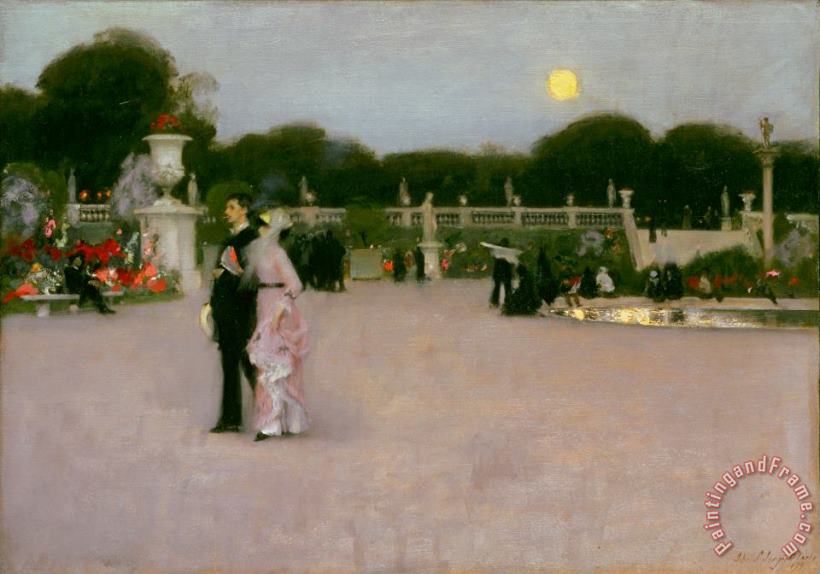 In The Luxembourg Gardens painting - John Singer Sargent In The Luxembourg Gardens Art Print