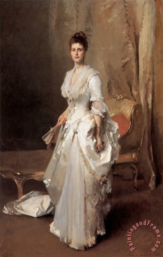 John Singer Sargent Mrs. Henry White Art Painting
