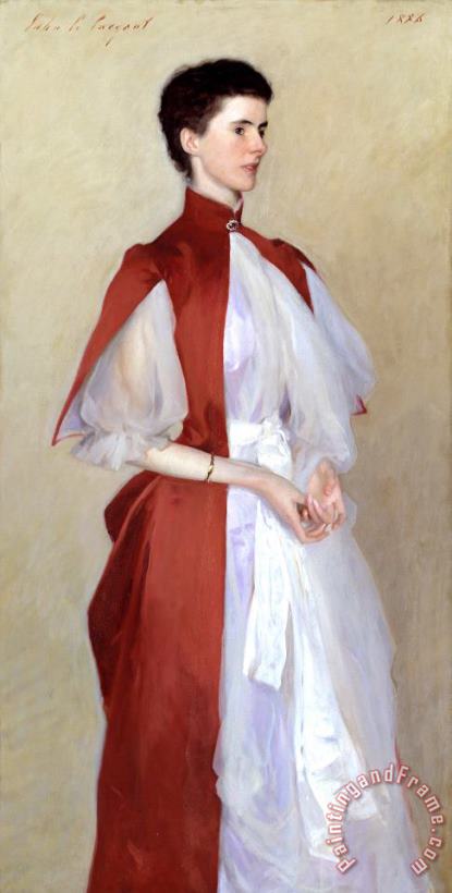 Portrait of Mrs Robert Harrison painting - John Singer Sargent Portrait of Mrs Robert Harrison Art Print