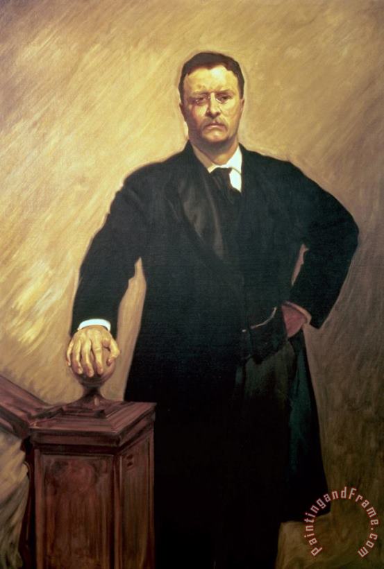 Portrait of Theodore Roosevelt painting - John Singer Sargent Portrait of Theodore Roosevelt Art Print