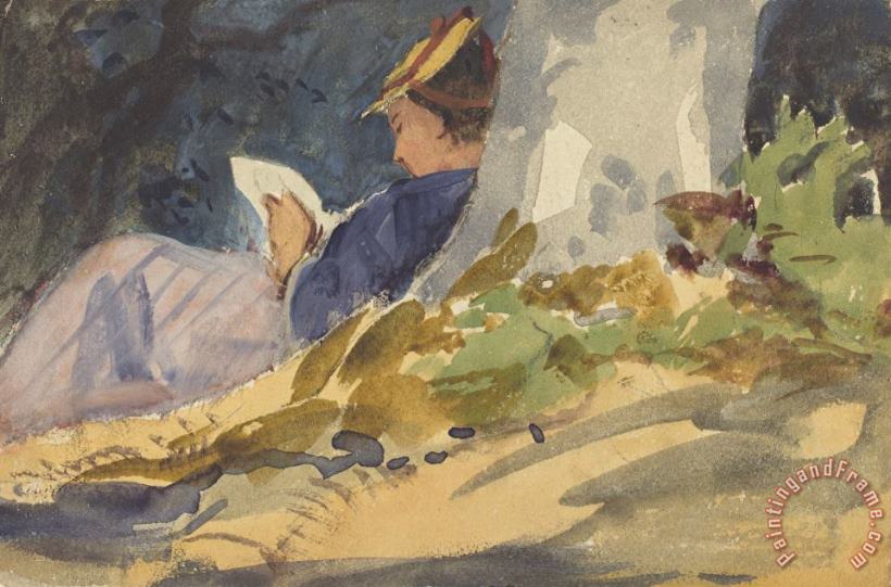 John Singer Sargent Resting Art Painting