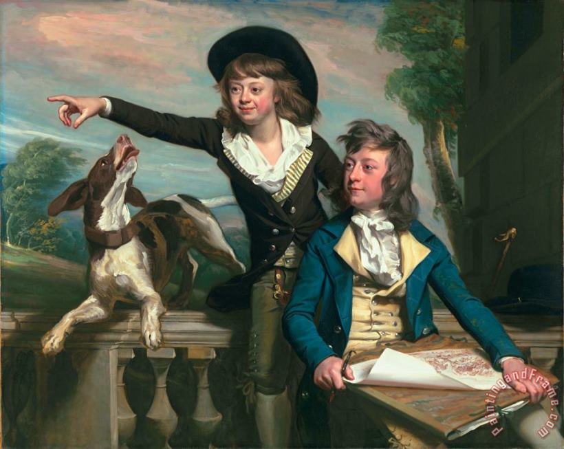 The Western Brothers painting - John Singleton Copley The Western Brothers Art Print