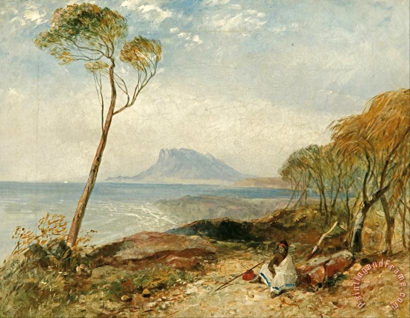John Skinner Prout Maria Island From Little Swanport, Van Diemen's Land Art Painting