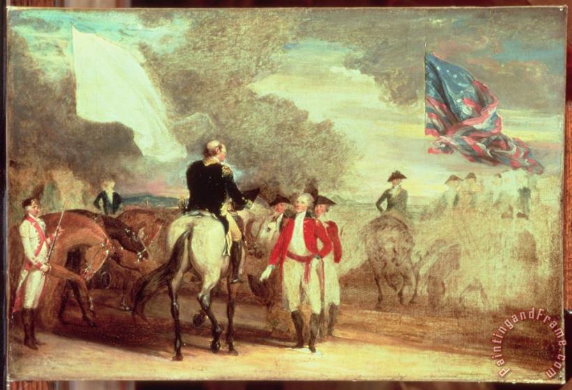 The Surrender of Cornwallis at Yorktown painting - John Trumbull The Surrender of Cornwallis at Yorktown Art Print