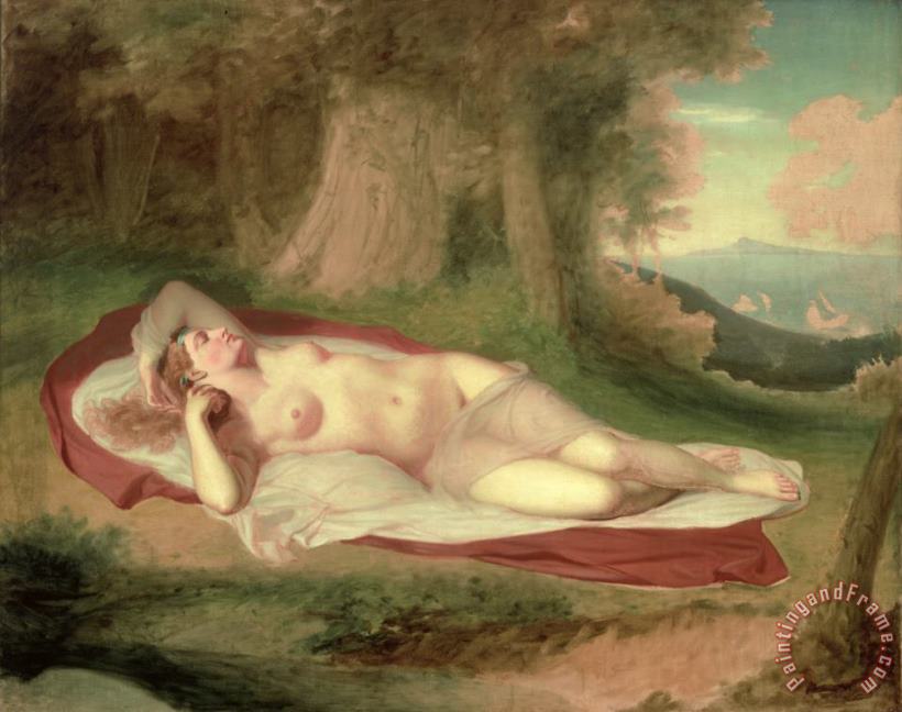 Ariadne Asleep on the Island of Naxos painting - John Vanderlyn Ariadne Asleep on the Island of Naxos Art Print
