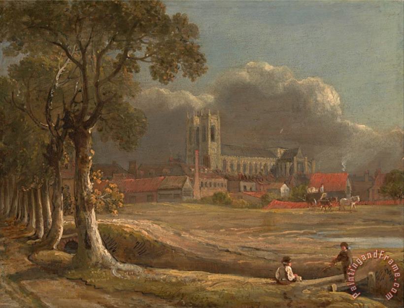 John Varley Westminster Abbey From Tothill Fields Art Painting