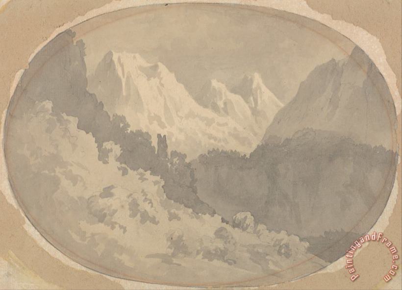 John Warwick Smith Alpine Scene Art Print