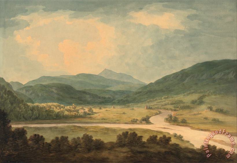 The River Tay And Tributary painting - John Warwick Smith The River Tay And Tributary Art Print