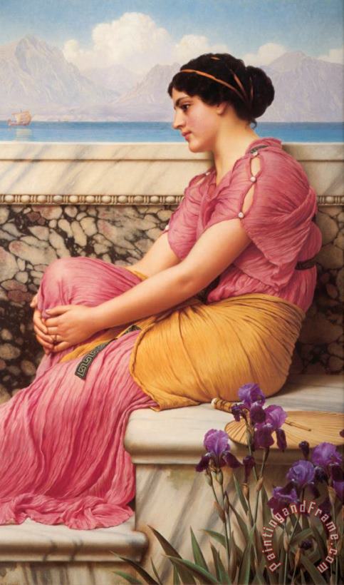 Absence Makes The Heart Grow Fonder painting - John William Godward Absence Makes The Heart Grow Fonder Art Print