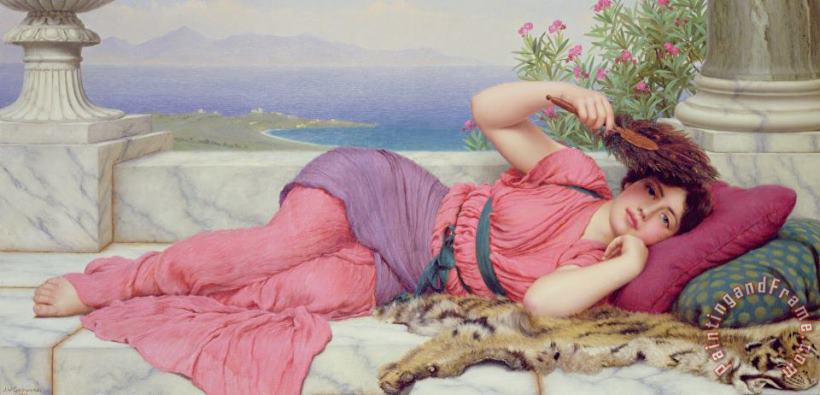 Noon Day Rest painting - John William Godward Noon Day Rest Art Print