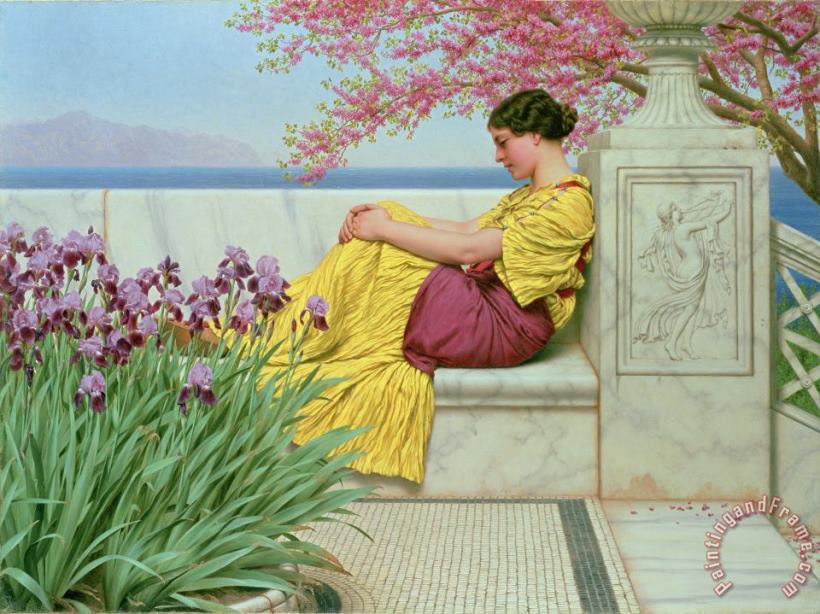 Under the Blossom that Hangs on the Bough painting - John William Godward Under the Blossom that Hangs on the Bough Art Print