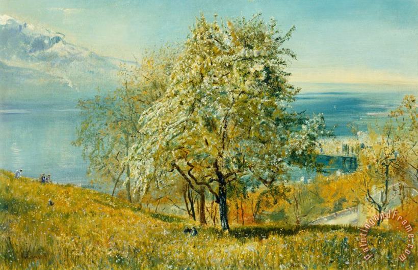An Alpine Lake painting - John William Inchbold An Alpine Lake Art Print