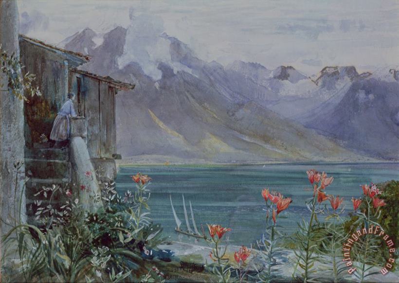 John William Inchbold Lake Geneva Art Print