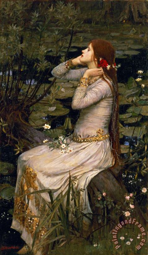 Ophelia painting - John William Waterhouse Ophelia Art Print