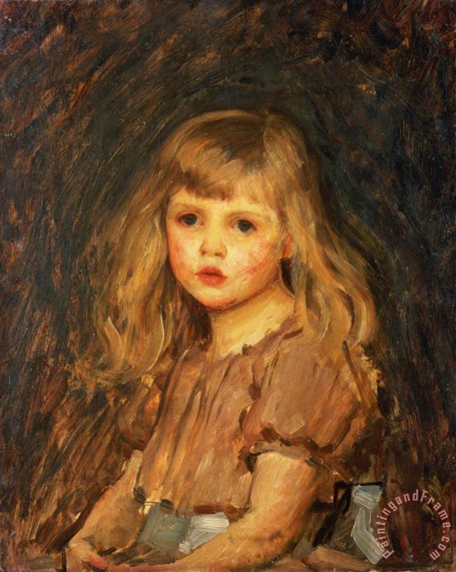 Portrait of a Girl painting - John William Waterhouse Portrait of a Girl Art Print
