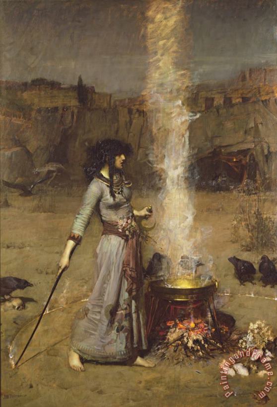 John William Waterhouse The Magic Circle Art Print John William Waterhouse The Magic Circle Art Print