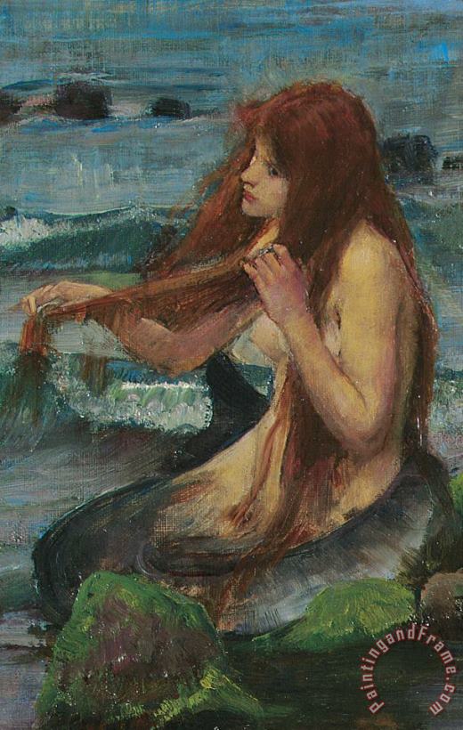 The Mermaid painting - John William Waterhouse The Mermaid Art Print