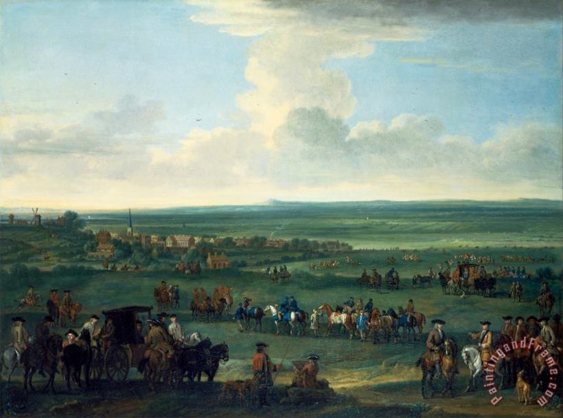 John Wootton George I at Newmarket, 4 Or 5 October, 1717 Art Painting