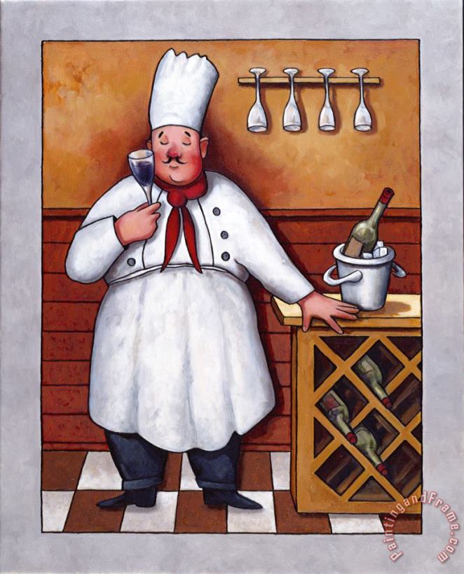 Chef 2 painting - John Zaccheo Chef 2 Art Print