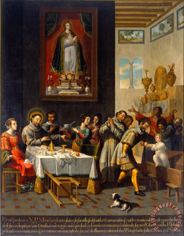 Jose Juarez The Miracle of Saint Fruncis of Assisi Art Print