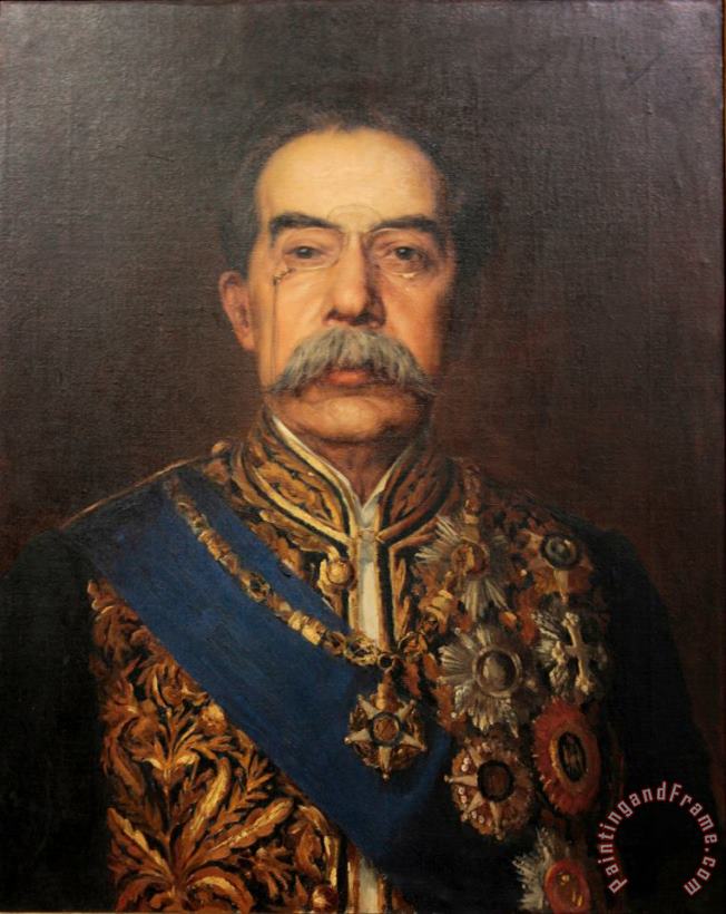 Jose Malhoa Portrait of Jose Luciano De Castro Art Painting
