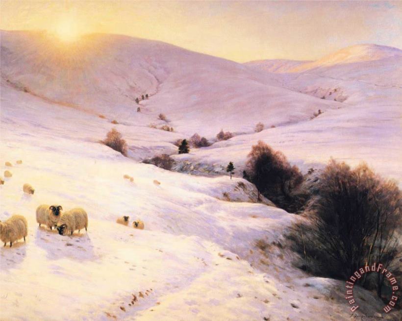 Joseph Farquharson And The Sun Peeped O'er Yon Southland Hills Art Painting